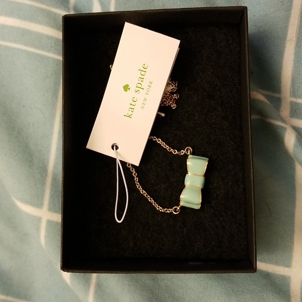 **Host Pick** Kate Spade, teal bow tie neckless, with new tags